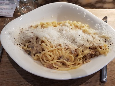 pasta crema di funghi